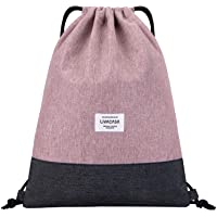 Los mejores  - LIVACASA Mochilas de Cuerdas Unisex Casual Mochilas Cordón Impermeable Gimnasio Deporte Ligero Gym Bag